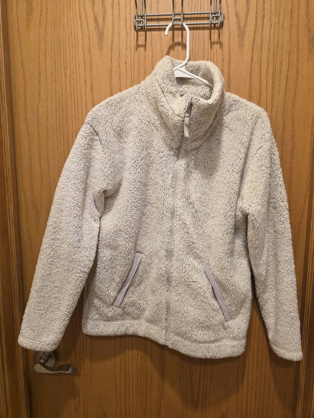 The North Face Cream Sherpa Fleece Jacket
